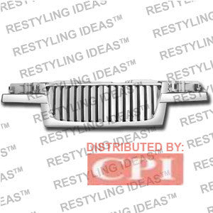 Gmc 2004-2008 Gmc Canyon Chrome Vertical Wide Bar Abs Grille Performance