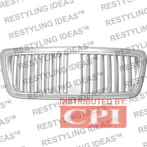 Ford 2004-2008 Ford F150 Chrome Vertical Wide Bar Abs Grille Performance