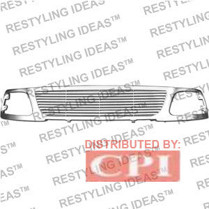 Ford 1997-1998 Ford F150 Chrome Horizontal Bar Abs Grille Performance