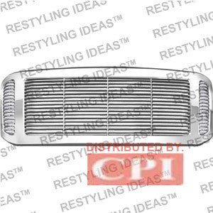 Ford 2005-2007 Ford Superduty F250/350 Chrome Horizontal Bar W/ Led Abs Grille Performance