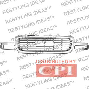 Gmc 1999-2002 Gmc Sierra Chrome Factory Style Abs Grille Performance