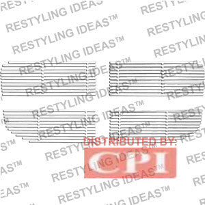 Dodge 2007-2009 Dodge Nitro 4Pc [Ch72203] Chrome Plated Stainless Steel Billet Grille Insert Performance