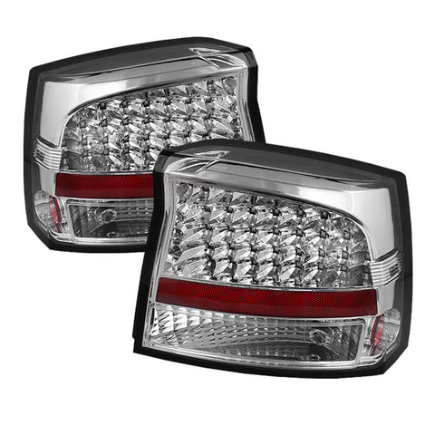 Dodge Charger 2009-2010 LED Tail Lights - Chrome