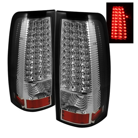 Chevy Silverado 1500/2500/3500 99-02 / GMC Sierra 1500/2500/3500 99-03 LED Tail Lights - Chrome