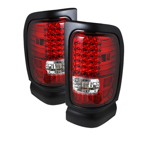 Dodge Ram 1500 94-01 / Ram 2500/3500 94-02 LED Tail Lights - Red Clear