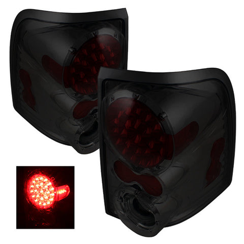 Ford Explorer 4Dr (Except Sport Trac) 02-05 LED Tail Lights - Smoke