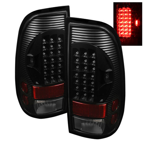 Ford F150 Styleside 97-03 / F250/350/450/550 Super Duty 99-07 LED Tail Lights - Black