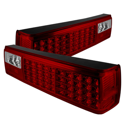 Ford Mustang 87-93 LED Tail Lights - Red Clear