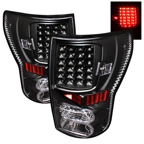 Toyota Tundra 07-12 LED Tail lights - Black