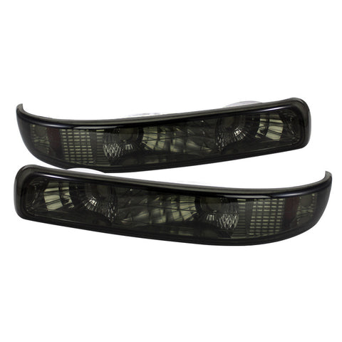 Chevy Silverado 99-02 Amber Reflector Bumper Lights - Smoke