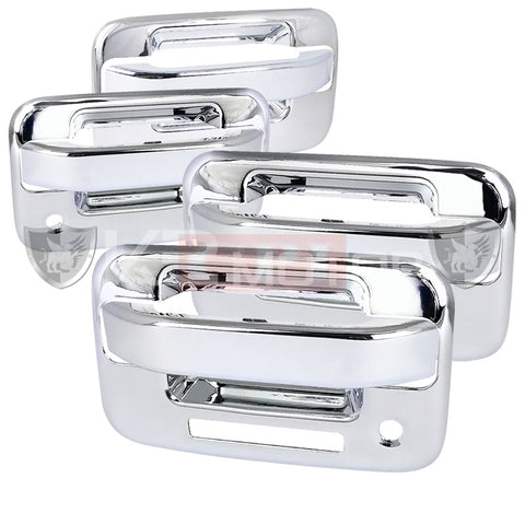 Ford  04-12 Ford  F150  4 Door Chrome Door Handle C2 Key Hole On Driver And Passenger Side - Code Lock On Driver Side