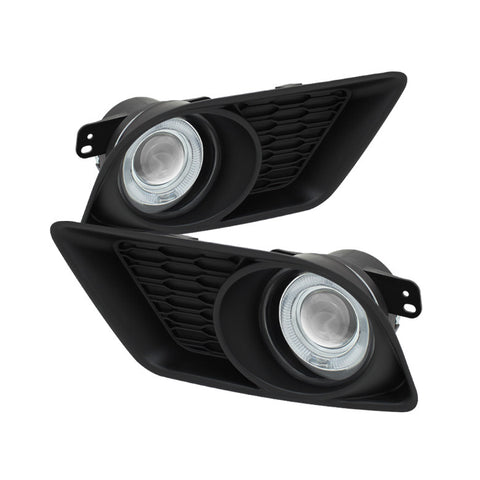 Dodge Charger 2011-2013 Halo Projector Fog Lights - Clear