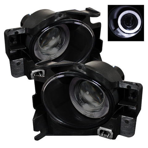 Nissan Altima 08-12 2Dr (w/Switch  No Cover) Halo Projector Fog Lights- Smoke