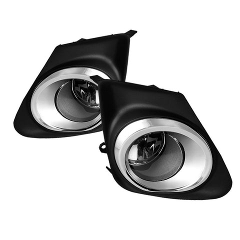 Toyota Corolla 11-12 (With Chrome rim design in the cover frame) OEM Fog Lights - Clear