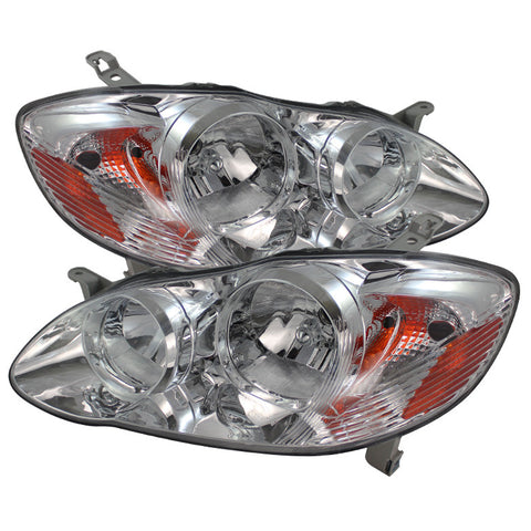 Toyota Corolla 03-06 Crystal Headlights - Chrome