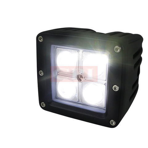 UNIVERSAL  UNIVERSAL FOG 3" 4 LED WORK LIGHT SQUARE- SPOT BEAM PATTERN