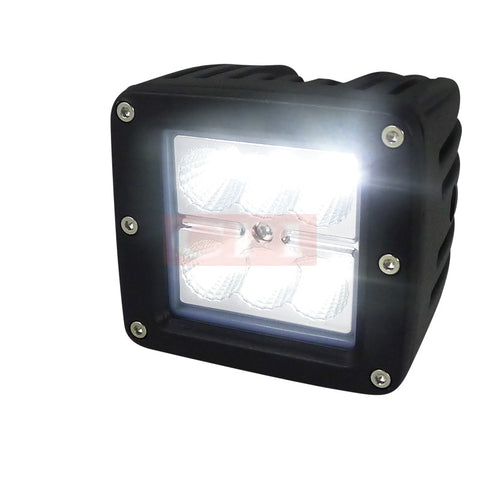 UNIVERSAL  UNIVERSAL FOG 3" 6 LED WORK LIGHT SQUARE- FLOOD BEAM PATTERN