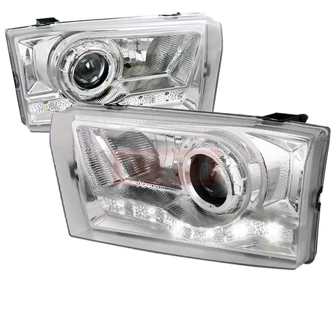 Ford  99-04 Ford  F250  Led Projector Headlight Chrome Housing