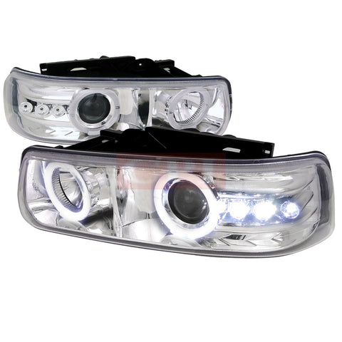 Chevy 00-06 Chevy Tahoe Projector Headlight Chrome Housing