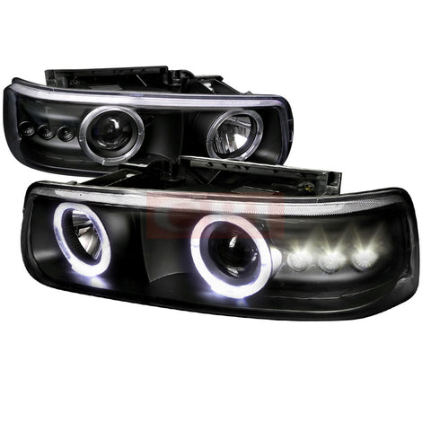 Chevy 00-06 Chevy Tahoe Projector Headlight Black Housing