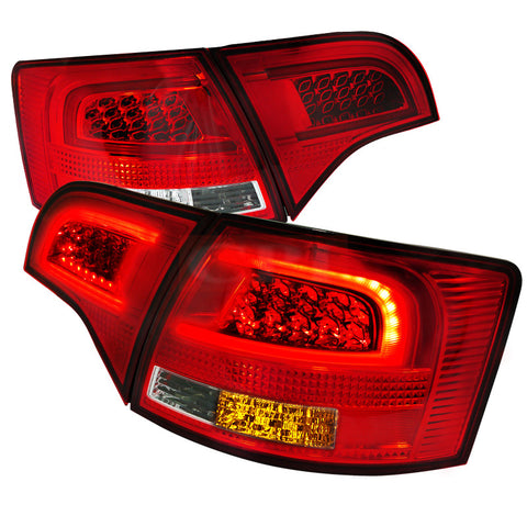 AUDI 05-08 AUDI A4  LED TAILLIGHTS RED CLEAR    PERFORMANCE 1 SET RH & LH  2005,2006,2007,2008