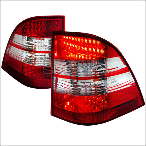 MERCEDES 98-05 MERCEDES W163 ML CLASS LED TAIL LIGHT RED CLEAR    1998,1999,2000,2001,2002,2003,2004,2005
