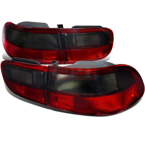 Honda  92-95 Honda  Civic  Civic Coupe And Sedan Red Smoke Tail Lights