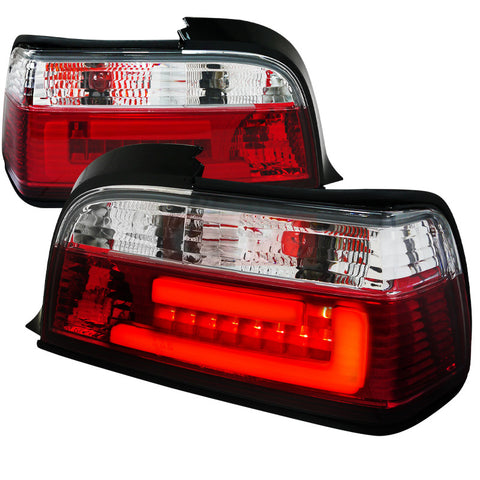 Bmw  92-98 Bmw  E36  Tail Lights Red Clear Coupe Model