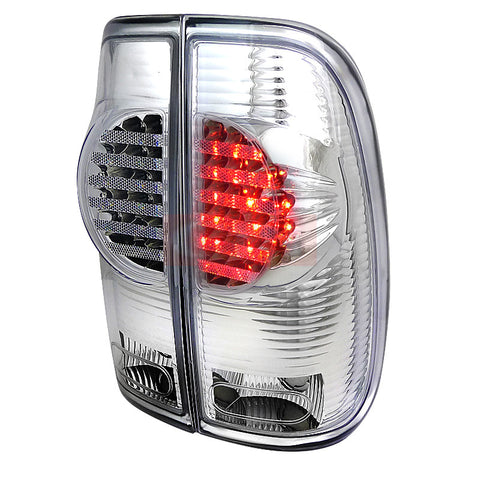 FORD 97-03 FORD F150 LED TAIL LIGHTS CHROME    1997,1998,1999,2000,2001,2002,2003