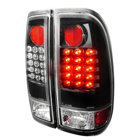 FORD  97-03 FORD  F150 LED TAIL LIGHTS BLACK    1997,1998,1999,2000,2001,2002,2003