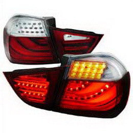 BMW 09-12 BMW E90 3 SERIES LED TAIL LIGHTS RED