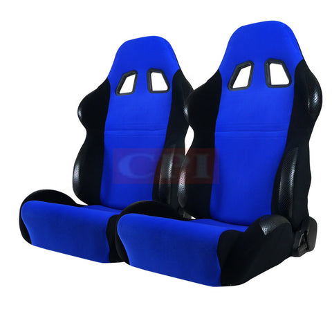 Bride Style Seats Blue And Black - Pair