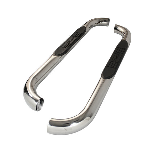 Ford F250/350/450/550 SuperDuty Regular Cab 99-13 - 3 Inch  Round Side Step Bar - T-304 Stainless Steel - Polished