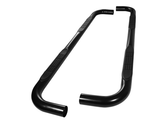 Chevy Colorado Crew Cab 04-13 / GMC Canyon Crew Cab 04-13 - 3 Inch  Round Side Step Bar - Powder Coated - Black