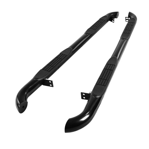 Hyundai Santa Fe 07-12 - 3 Inch  Round Side Step Bar - Powder Coated - Black