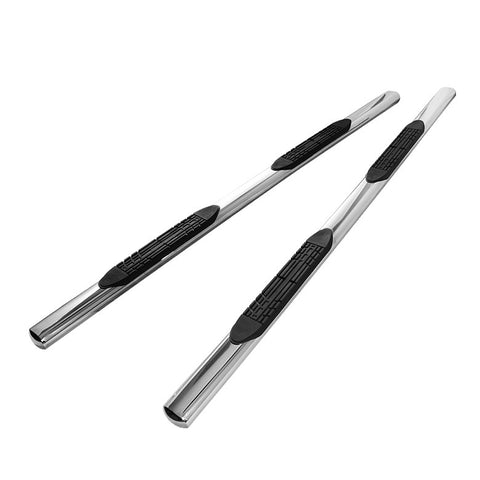 Nissan Titan Extended & King Cab 04-13  -  4 Inch Oval Side Step Bar - T-304 Stainless Steel - Polished