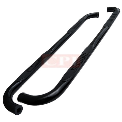 CHEVY 88-98 CHEVY C10 3 INCHES ROUND SIDE STEP BAR - BLACK - EXTENDED CAB    1988,1989,1990,1991,1992,1993,1994,1995,1996,1997,1998