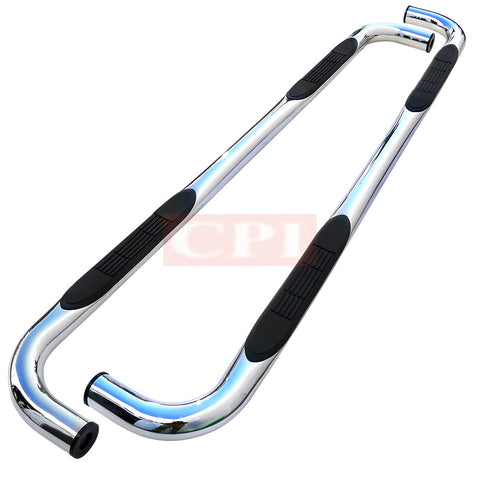 CHEVY 88-98 CHEVY C10 3 INCHES ROUND SIDE STEP BAR CHROME - EXTENDED CAB    1988,1989,1990,1991,1992,1993,1994,1995,1996,1997,1998