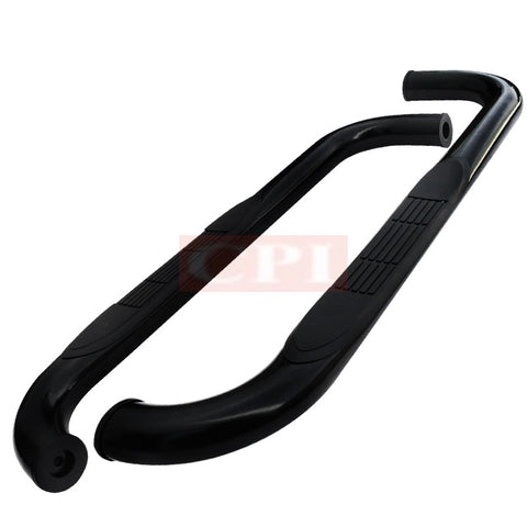 FORD 04-08 FORD F150 3 INCHES ROUND SIDE STEP BAR - BLACK - REGULAR CAB    2004,2005,2006,2007,2008