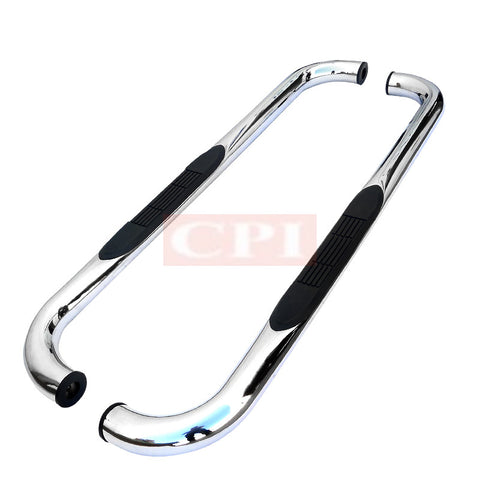 FORD 09-13 FORD F150 3 INCHES ROUND SIDE STEP BAR CHROME - REGULAR CAB    2009,2010, 2011,2012,2013