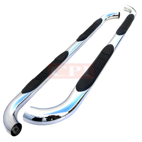FORD  99-12 FORD  F250 3 INCH ROUND STAINLESS FINISH SIDE STEP BARS   PERFORMANCE   1999,2000,2001,2002,2003,2004,2005,2006,2007,2008,2009,2010,2011,2012