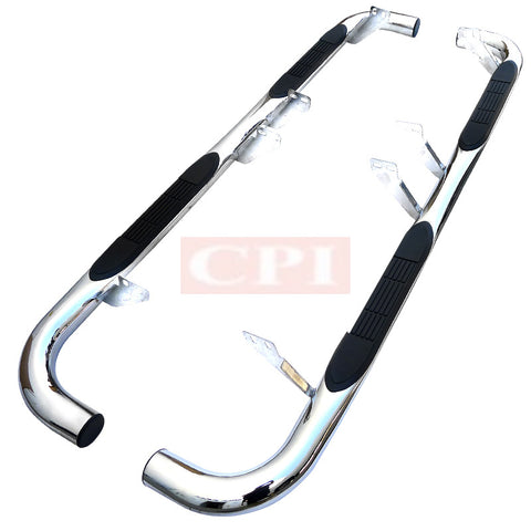 HUMMER 03-10 HUMMER H2 3 INCHES ROUND SIDE STEP BAR CHROME    2003,2004,2005,2006,2007,2008,2009,2010