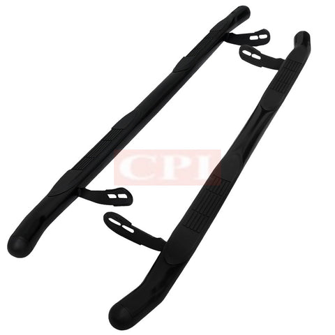 TOYOTA 01-07 TOYOTA HIGHLANDER 3 INCHES ROUND SIDE STEP BAR - BLACK    2001,2002,2003,2004,2005,2006,2007