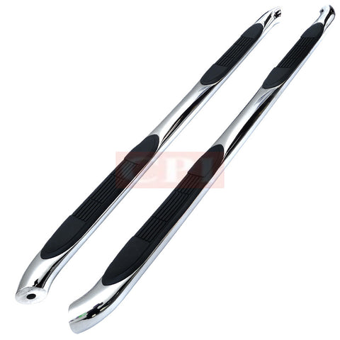 JEEP 08-13 JEEP LIBERTY 3 INCHES ROUND SIDE STEP BAR CHROME    2008,2009,2010, 2011,2012,2013