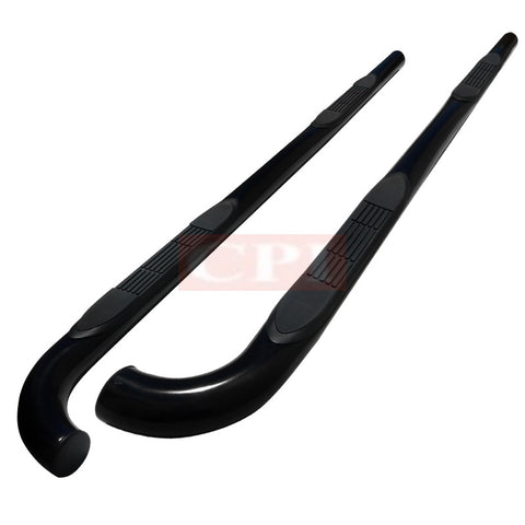 TOYOTA 01-04 TOYOTA TACOMA 3 INCHES ROUND SIDE STEP BAR - BLACK -DOUBLE CAB    2001,2002,2003,2004