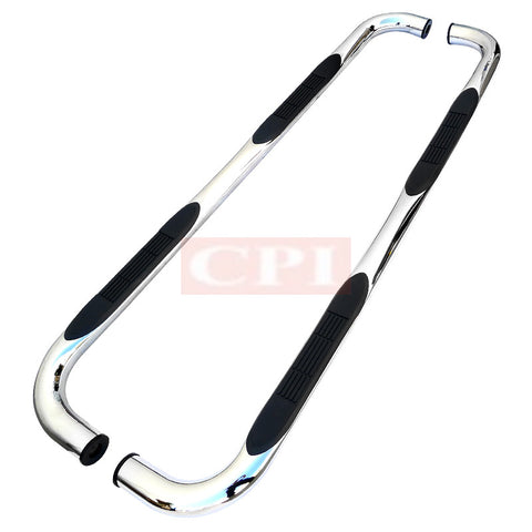 CHEVY 95-99 CHEVY TAHOE 3 INCHES ROUND SIDE STEP BAR CHROME 4 DOOR    1995,1996,1997,1998,1999