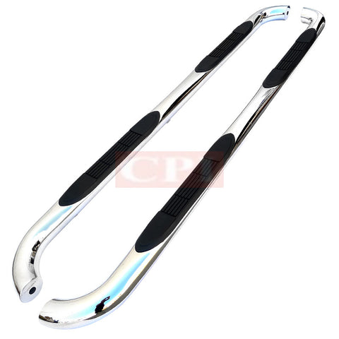NISSAN 04-13 NISSAN TITAN 3 INCHES ROUND SIDE STEP BAR CHROME - KING CAB    2004,2005,2006,2007,2008,2009,2010,2011,2012,2013