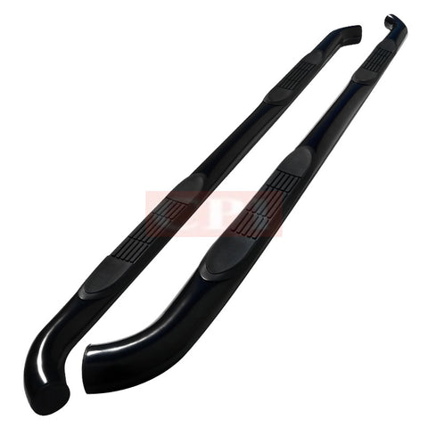 TOYOTA 07-14 TOYOTA TUNDRA 3 INCHES ROUND SIDE STEP BAR - BLACK -DOUBLE CAB    2007,2008,2009,2010,2011,2012,2013,2014