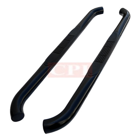 JEEP 07-13 JEEP WRANGLER 3 INCHES ROUND SIDE STEP BAR - BLACK 2 DOOR    2007,2008,2009,2010,2011,2012,2013