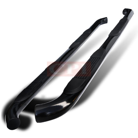 JEEP  07-09 JEEP  WRANGLER  3 INCH ROUND STAINLESS FINISH SIDE STEP BARS   PERFORMANCE   2007,2008,2009